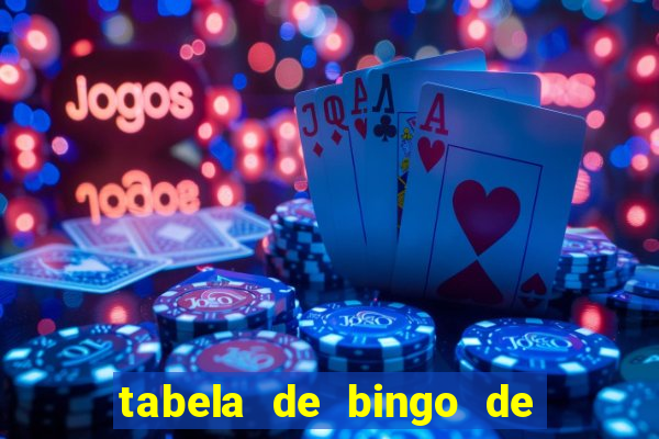 tabela de bingo de 1 a 100